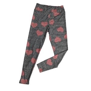 LuLaRoe Valentine's Day Hearts with Stripes Leggings OS
